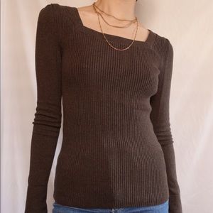 Size XS Moda International brown knitted sweater